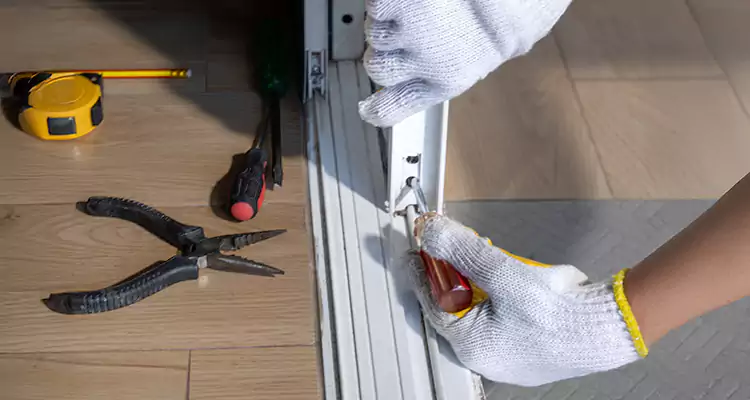 Backyard Sliding Door Track Repair in Poinciana, FL